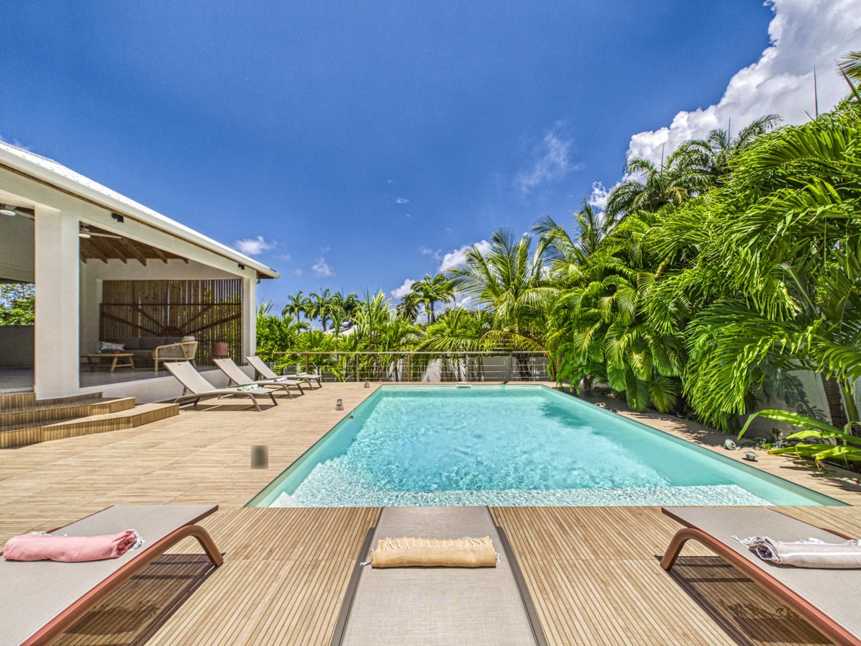 5.Location villa 10 personnes piscine saint François Guadeloupe